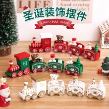 クリスマスプレゼント漫画木製電車の装飾子供幼稚園休日クリスマスプレゼントクリスマスギフト