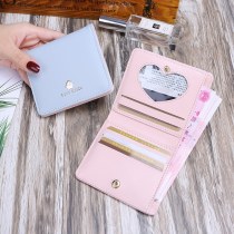 卸売新しい財布女性の短い薄い韓国語バージョンかわいい猫ひよこ女性の小さな財布学生二つ折り財布
