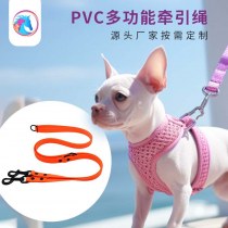 犬の散歩ロープクロスボーダーペット用品 PVC 犬のリード多機能双頭リード