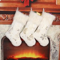 クリスマスソックス クリスマスソックス 金色の靴下 ギフトバッグ クリスマス装飾靴下 クリスマスギフトバッグ 子供用キャンディーバッグ