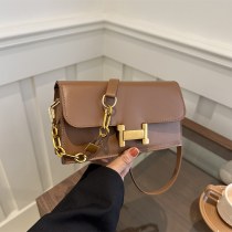 フレンチファッション シンプル バゲットバッグ 2024春新作 人気 チェーンショルダーバッグ レディースバッグ