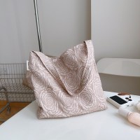 ローズゴールドエンボスローズショルダー脇の下バッグリストバッグ文学レトロニッチデザイン