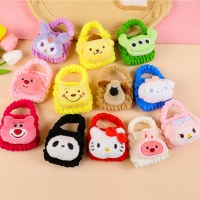 漫画ぬいぐるみ手編み小銭入れ収納袋 Bluetooth ヘッドセット保護カバー子供のかわいいペンダント小さなスクールバッグ