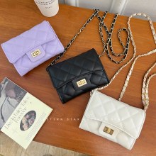 INS 新しいスタイルの女性のシンプルでファッショナブルな菱形スタイルのシングルショルダークロスボディバッグ女性の財布バッグのデザイン