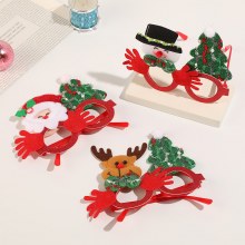 クリスマス メガネ フレーム パーティー クリエイティブ装飾メガネ フレーム クリスマス ギフト メガネの装飾品