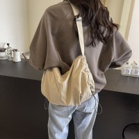 キャンバスバッグレディースバッグ2024新しいハイエンドレディーストートバッグ通勤カジュアルクロスボディレディースショルダーバッグ
