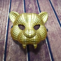 ゴールデンヒョウマスクハロウィーンカーニバルアニマルマスクドレスパーティードレス適切なマスク