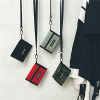 新しい小銭入れ、トレンドのショート三つ折り財布、女性用INSカードホルダー、高級メンズ財布