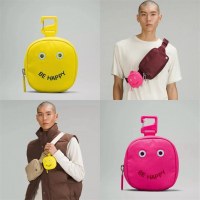 新しいスマイリーフェイスバッグドーパミンかわいい小さな廃棄物バッグ多用途ナイロンヘッドフォンバッグ小銭入れ