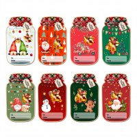 新しいクリスマスキャンディドリフトボトルグリーティングカード学生教室交換カードギフト教室子供会ギフト