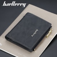 baellerry ショートメンズジッパー財布垂直マルチカードスロット若者財布ファッション韓国スタイルの小銭入れ男性用