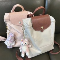 クラシックな 刺繍 の新しいナイロンバックパック旅行大容量ユニセックス学生スクールバッグ