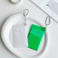 イン蛍光バッグペンダント装飾ニッチデザイン pvc 透明カードバッグぶら下げスクールバッグアクセサリートレンディなパーソナライズされたジュエリー