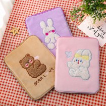 新しい漫画バニーぬいぐるみ iPad ライナーバッグ女の子かわいいタブレットバッグ収納袋 11 インチクラッチバッグ