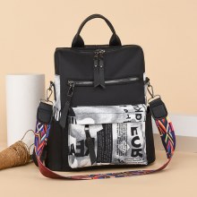 秋と冬の新しいパーソナライズされたプリントバックパック女性のオックスフォード布屋外バックパック軽量カジュアルバックパック女性のバッグ