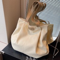 大容量キャンバスバッグレディース秋冬ファッションカジュアルショルダーハンドバッグ学生クラス通勤トートバッグ