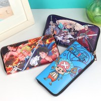 ワンピース漫画パーソナライズされたマルチコンパートメント容量漫画メンズカジュアルロングジッパー財布