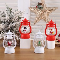 クリスマス装飾ナイトライトサンタクロースプラスチックledポータブルポニーランタンクリスマス装飾アメリカンスタイルランタン