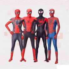 ハロウィン cos コスチューム子供用ジャンプスーツかぶりもの服マイル成人男性グウェン スパイダー タイツ