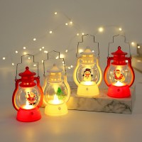 クリスマスポニーランタンナイトライトポータブル小型オイルランプ幼稚園子供クリスマスギフトベーキング装飾装飾品