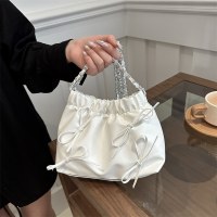 ファッション韓国スタイルの弓小さなバッグ女性のための 2024 春の新多用途 in クロスボディバケットバッグ
