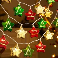 クリスマス電気メッキボールライトストリングバッテリーボックス LED バーウィンドウクリスマスツリー雰囲気装飾ライトストリング卸売