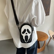 新しいスカルバッグパーソナライズされた面白いゴーストショルダーバッグハロウィン女性のメッセンジャーバッグ 携帯 電話小さな正方形のバッグ