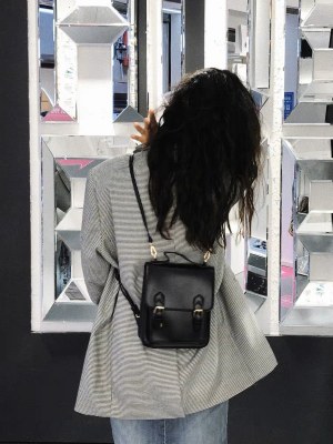 日本の jk 制服バッグレトロ英国スタイルニッチデザイン小さなバッグ女性のポータブルクロスボディバッグバックパック小さなバックパック