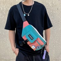 大容量のシングルショルダークロスボディバッグ、パーソナライズされた機能的、トレンディな携帯電話、スポーツウエストバッグ、カジュアルストレージ、ファッショナブルなメンズバッグ