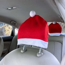 クリスマスカーチェアカバー、クリスマスハットヘッドレストカバー、装飾用品、シーンレイアウト小道具