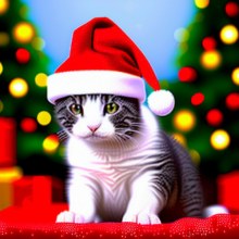 ペットクリスマス帽子テディビション猫犬帽子クリエイティブ帽子ドレスアップ 22 ホリデーパーティー装飾用品