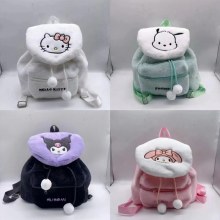 秋と冬のぬいぐるみフリップバッグレディースカジュアル新しい大容量かわいいスクールバッグ女性のバックパック甘い