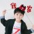 酒红色皇冠生日帽+脸部多巴胺贴纸 【备注年龄】
