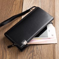 baellerry 新しい多機能メンズクラッチバッグロングヨーロッパとアメリカンスタイルのクラッチバッグメンズ財布クラッチバッグ