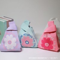 かわいいクラウドバッグニットバッグお土産小さな正方形バッグピンクバッグニットバッグベストバッグ
