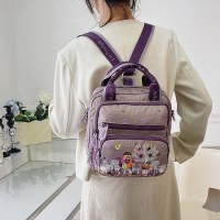 秋の新多目的バックパックエスニックスタイルプリントレディースバッグ大容量撥水トラベルバックパッククロスボディハンドバッグ