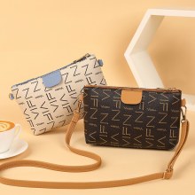 女性のバッグ 2021 新コントラストカラーデジタルプリントシングルジッパークロスボディ小さな正方形バッグ小銭入れカジュアル携帯電話バッグ小さなバッグ