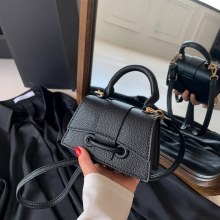 ソリッドカラーのシンプルな気質ハンドバッグ初秋の新しい多用途インシングルショルダークロスボディバッグ小さなスクエアバッグ韓国語版女性用