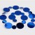 圆形亮片大小组合宝蓝色（1米长）