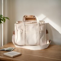 インママバッグファッショナブルな多機能母親と赤ちゃんのショルダークロスボディバッグポータブルキャンバス