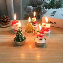 クリスマス クラフト ギフト キャンドル塗装装飾クリスマス ギフト サンタ クロース雪だるま漫画モデル キャンドル新製品