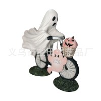 ハロウィーンの装飾ゴーストピンクピンクのカボチャと妖精とゴンシアンサイクリングパーティーシーンホームデコレーション