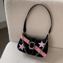 女性のためのワンショルダーバゲットバッグ 2024 新しい y2k 甘いクールミレニアムホットガールハイエンド脇の下バッグ