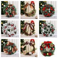 クリスマス リース熱い販売ホリデー装飾モール ホテル 30 センチメートルクリスマス リース ペンダント