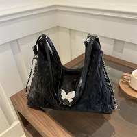 大容量、優しい肌触り、ニッチデザイン、万能バタフライショルダーバッグ、レディース2024春夏バックパックトートバッグ