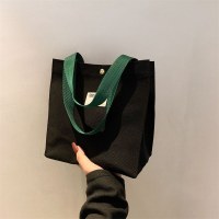 お弁当バッグ、キャンバスハンドバッグ、レディース夏用小さめバッグ、仕事用手提げ布バッグ、ママのお出かけ、おしゃれバッグ