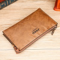 新しい韓国スタイルのメンズクラッチカジュアルロングジッパーメンズ財布卸売