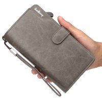 メンズ財布韓国風バレルリージッパー三つ折りクラッチ大容量ビジネス新しい携帯電話バッグ卸売