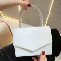 新しいバンケット ハンドバッグ ラインストーンがちりばめられたベルベット ハンドバッグ レディース スモール ハンドバッグ シングル ショルダー クロスボディ バッグ イブニング バッグ