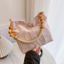 ビーズ脇の下バッグ 2024 新レトロ女性のワンショルダーファッション多用途ニッチ通勤 トートバッグ